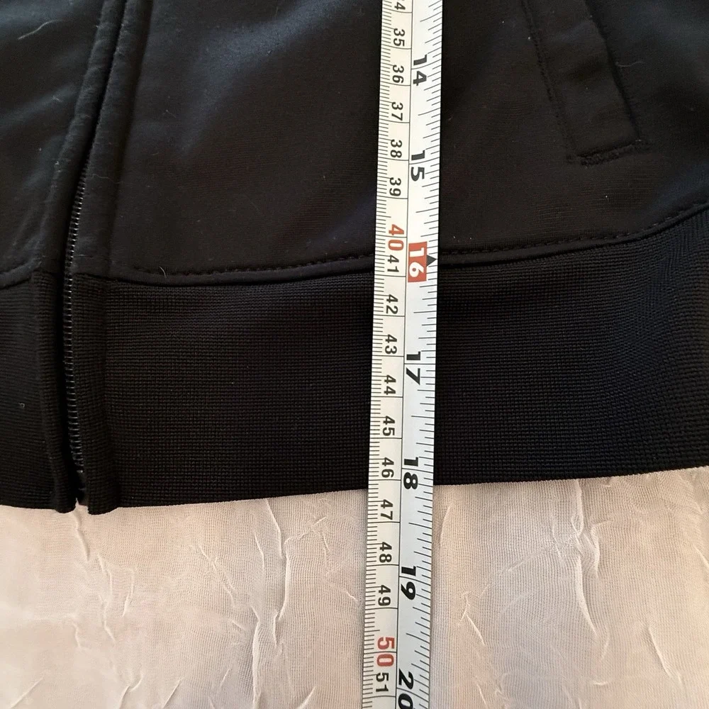 Champion Boys Full Zip Track Jacket 7 Black and Grey Logo